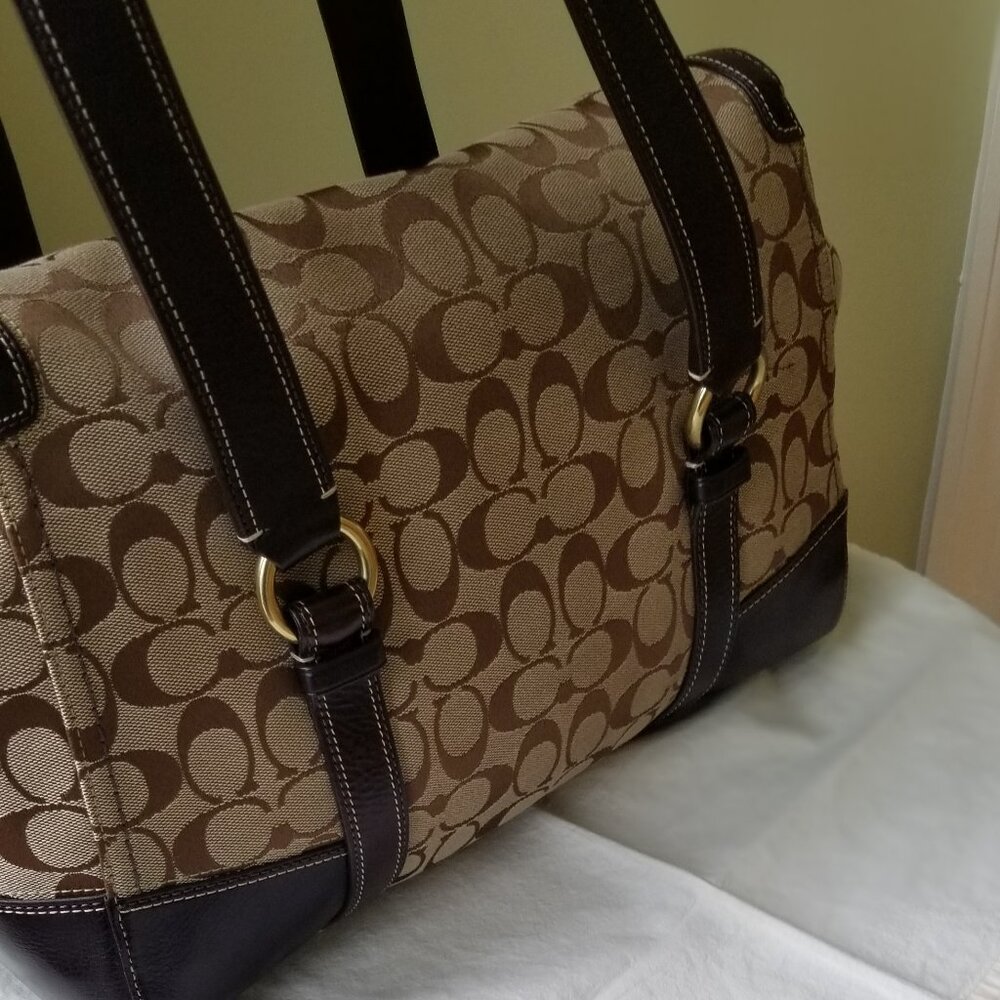 Coach Signature "Hampton" Weekender - Picture 7 of 16
